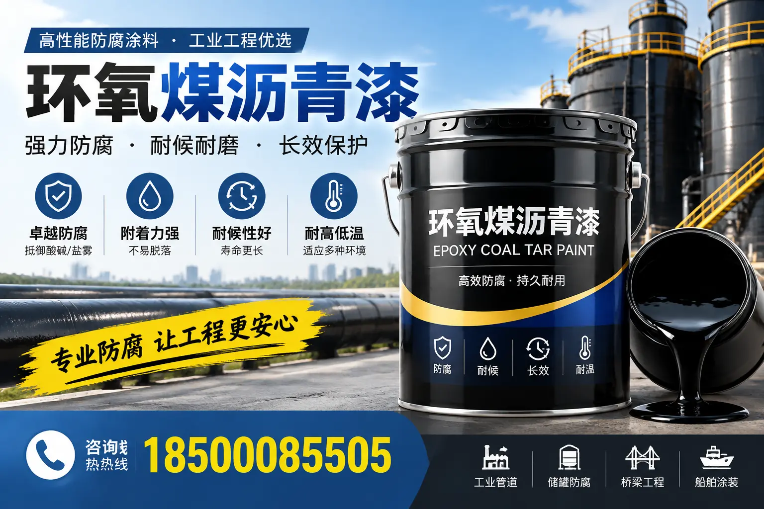 环氧煤沥青漆的施工方法与注意事项，确保在揭阳顺利完成